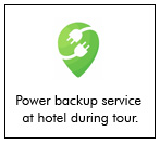 we will provide power backup service at hotel during Odisha Tour Package.